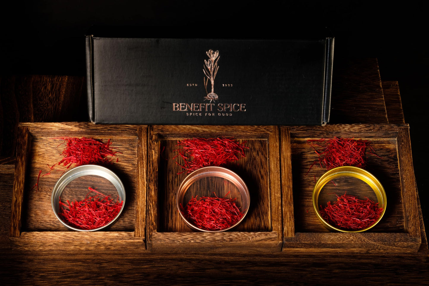 Saffron from Afghanistan - Saffron Sampler - Gift Boxed and Tinned