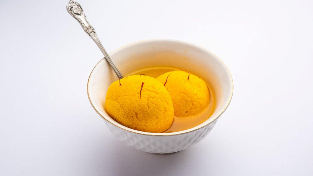 Saffron Rose Water Ice Cream